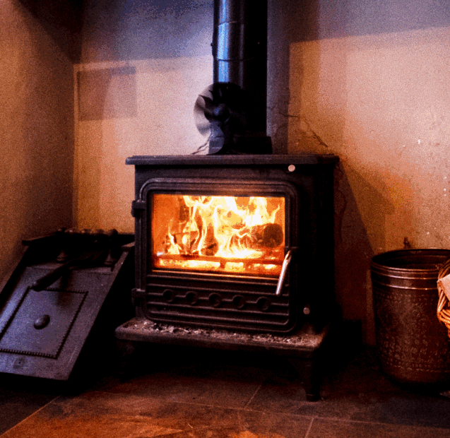 Fireplace at New Quay Inn